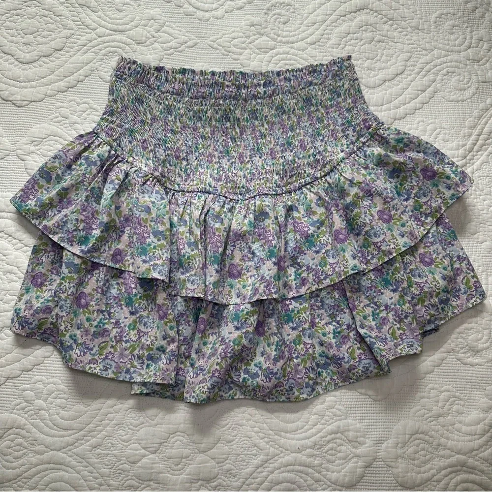 Entro Floral Skirt. Size: Medium. Blue and Green Floral.